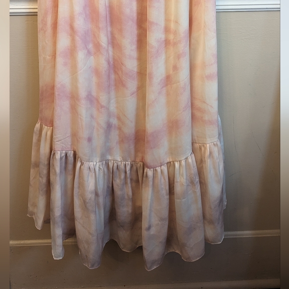 NWT Free People Intimately Full On Maxi Slip Dress Pink Tie Dye Size M - Picture 6 of 6